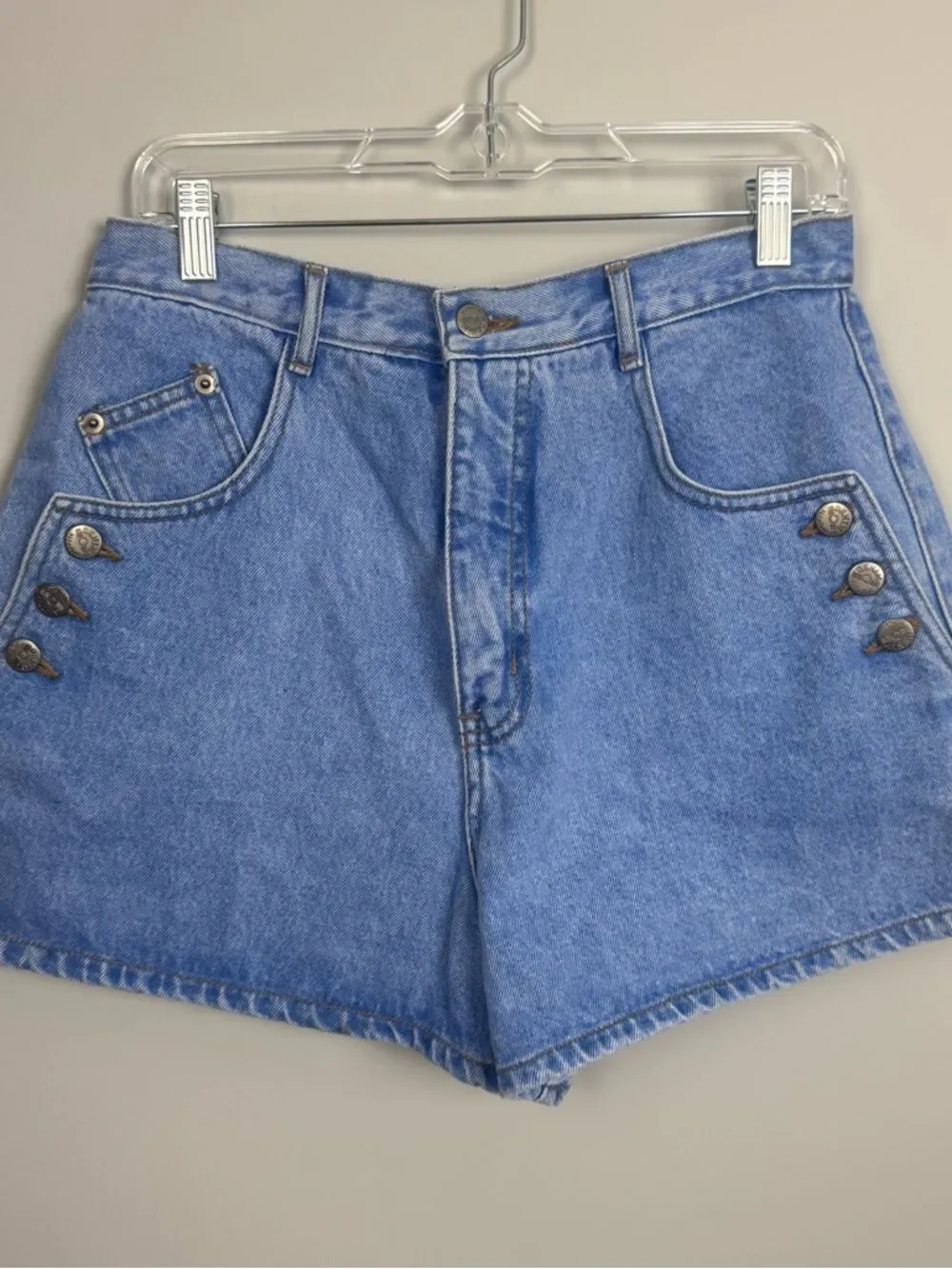 DENIM REPUBLIC | Vintage High-Rise Denim Shorts Button Detail Women’s Size 13/14